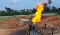 Gas-flare-site