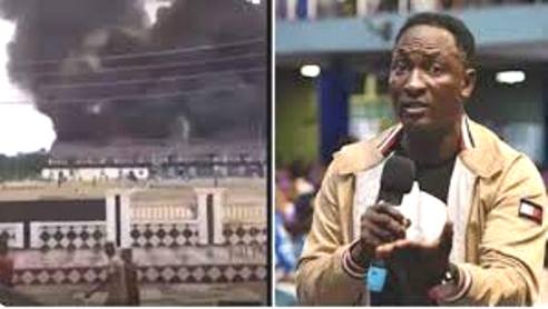 Delta: Prophet Fufeyin Discloses Why Fire Razes Mercy Land Church In Effurun