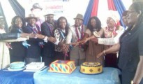 Members of Rotary club cutting the installation and investiture ceremony of RTN Kenneth Oisemaye as the President