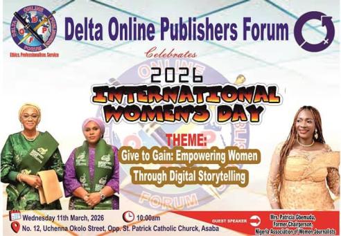 Delta Online Publishers Seek Strategic Partnership For 2026 Int’l Women’s Day Celebration In Delta